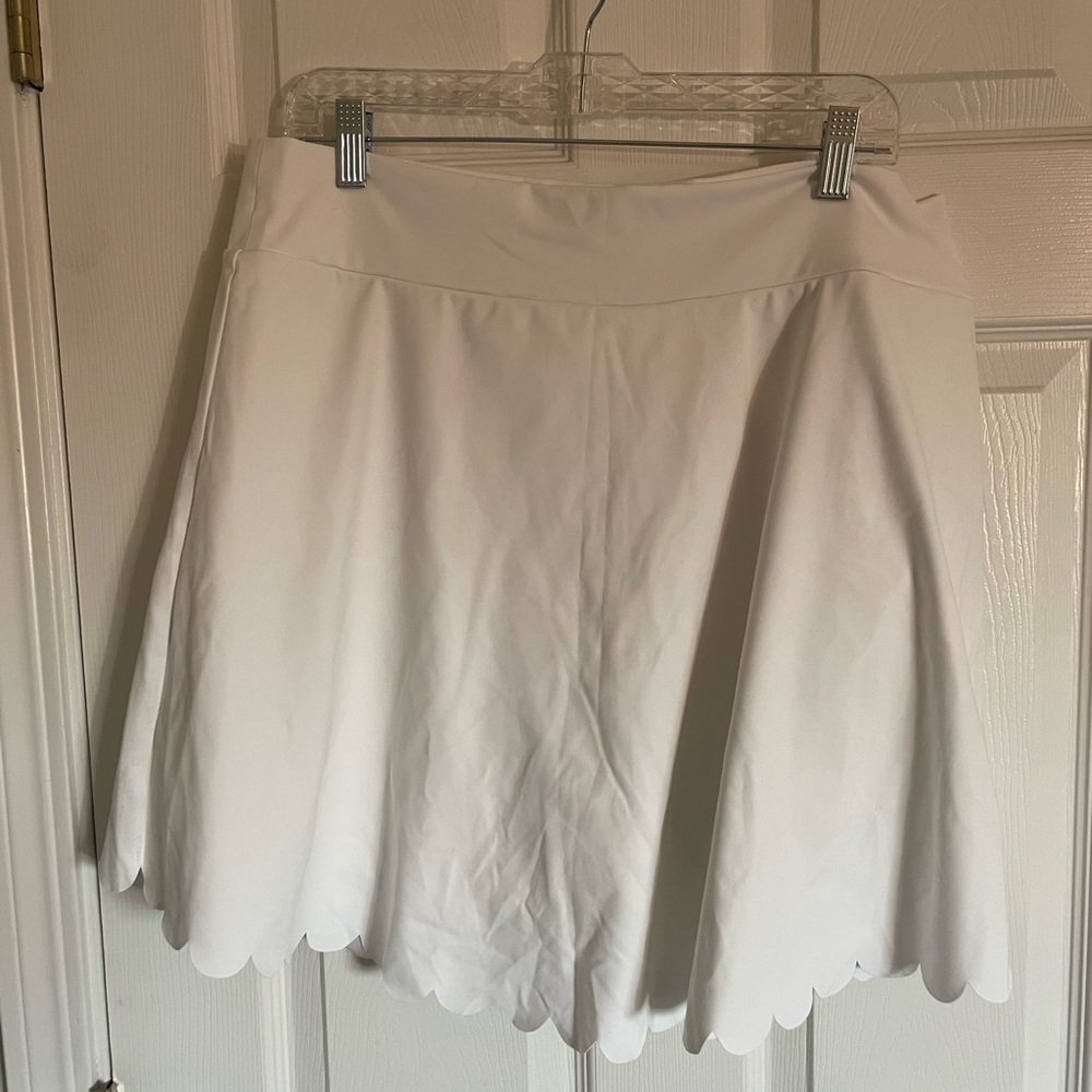 J. Crew White Mini Skater Active Wear Skirt
